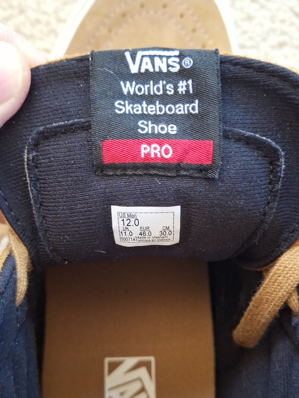 Vans Pro-Classics Men’s Brown Suede Skate Sneakers - Picture 5 of 7